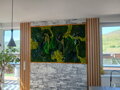 Exkluzivní mechový obraz s rostlinami 200cm x 100cm
