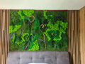 Exkluzivní mechový obraz s rostlinami 200cm x 100cm