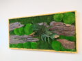 Mechově-dřevěný exkluzivní obraz 60cm x 120cm