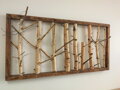 Dřevěný obráz- přírodní bříza 65cm x 130cm