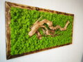 Mechový obraz se dřevem 60cm x 120cm