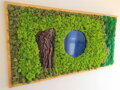 Machový obraz s epoxidovou živicou 75cm x 150cm 