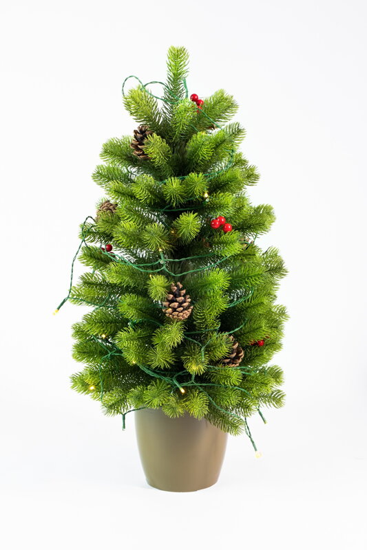 Ministromeček 100% 3D v květináči 80cm +LED osvětlení